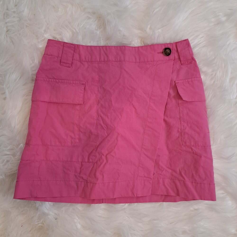 Chic Pink Mini Skirt Women's High-Rise Cargo Mini Skirt - Future Collective